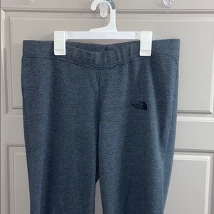 Grey Fleece North Face Sweatpants